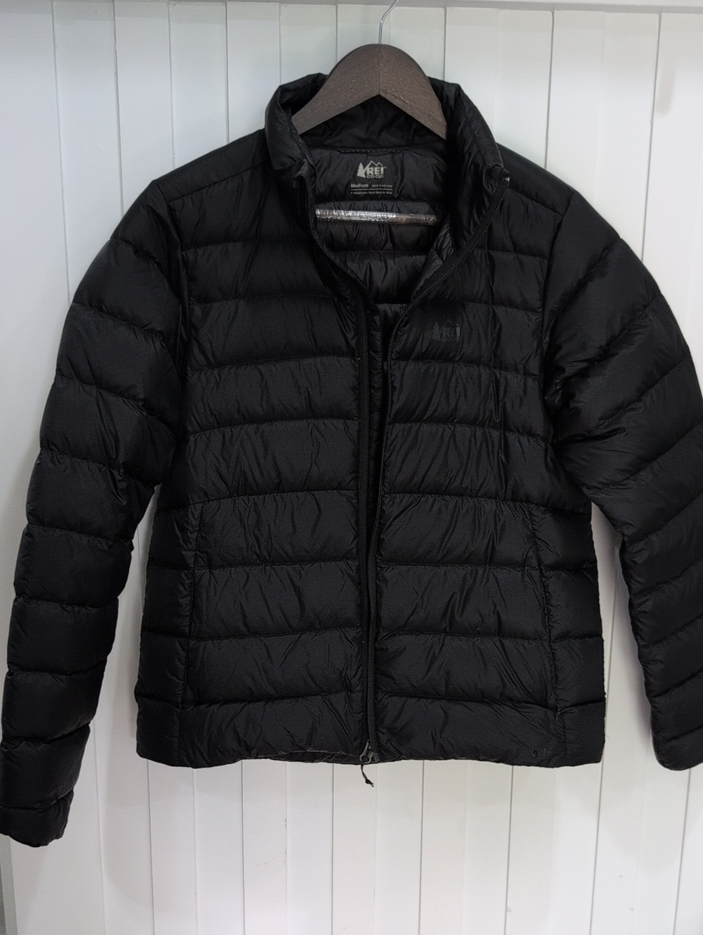 REI Women's Black Puffer Down Jacket